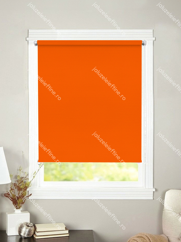 Rolete Textile Opace Reflexiv 007 (Orange închis)